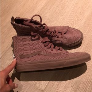 VANS purple high top sneakers